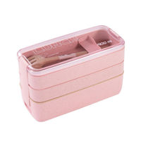 Imagen de Vianda recipiente de plástico con cubiertos, 900ml varios colores