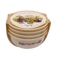 Imagen de Bowl compotera de plástico x4, diseño infantil