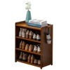 Imagen de Mueble organizador de MDF, 3 estantes con perchero, ideal zapatera o biblioteca en caja