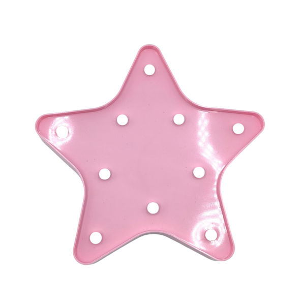 Imagen de Lámpara LED, 2AA, estrella varios colores