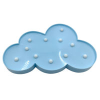 Imagen de Lámpara LED, 2AA, nube varios colores