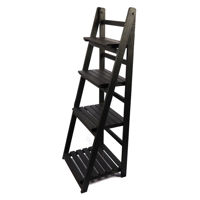 Imagen de Mueble estantería de madera plegable, 4 estantes NEGRO varios colores