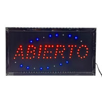 Imagen de Cartel LED luminoso, ABIERTO en caja