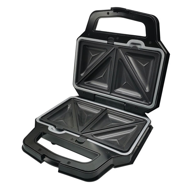 Imagen de Sandwichera wafflera plancha, placas intercambiables, en caja 1000W WINNING STAR