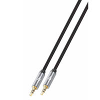 Imagen de Cable auxiliar para audio 1m, macho a macho, varios colores, KLGO en caja