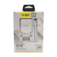Imagen de Cargador rápido con cable de alta velocidad tipo C, KLGO en caja