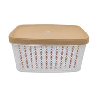 Imagen de Caja organizadora de plástico con tapa, varios colores de tapa