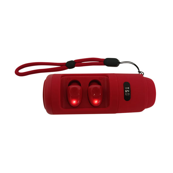 Imagen de Parlante TG806 bluetooth 5.0 USB con auriculares  T&G varios colores, en caja