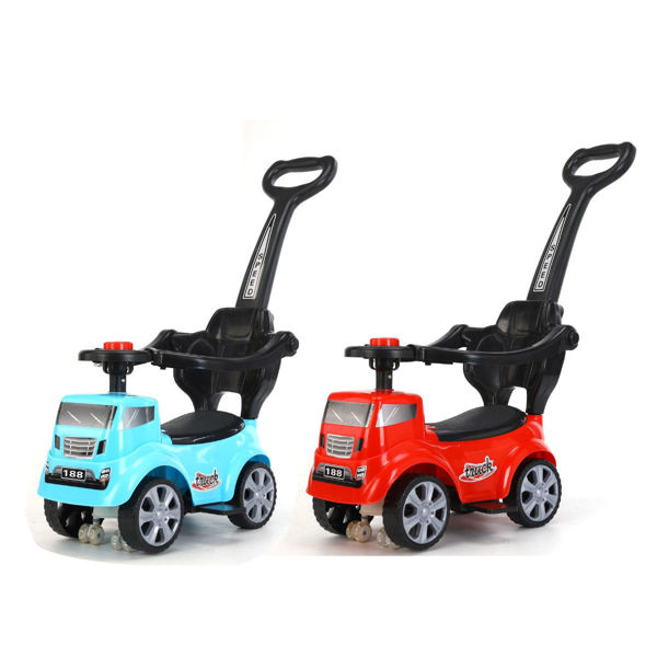 Imagen de Bugui con doble barra y baúl, con sonido, en caja varios colores