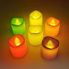 Imagen de Velas led de colores luz cálida, CAJAx24