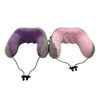 Imagen de Almohada con masajeador para cuello recarga mini USB, en caja 2 colores