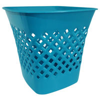 Imagen de Papelera de plástico calada, azul
