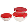 Imagen de Vianda recipiente de vidrio x3, 130/220/335ml en caja