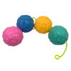 Imagen de Pelota de goma con relieve, luz y sonido CAJAx12 varios colores