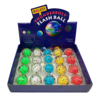 Imagen de Pelota maciza con luz, CAJA x20 varios colores,