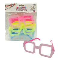 Imagen de Lentes de cotillón x6, rectángulos en bolsa