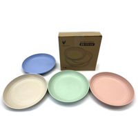 Imagen de Plato de fibra de trigo x4, en caja