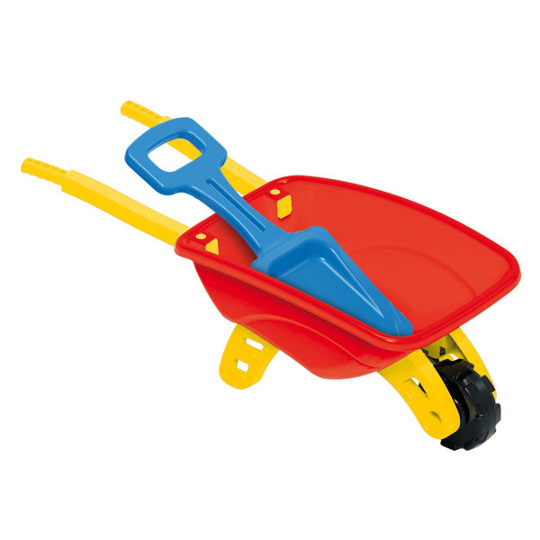 Imagen de Juego de playa, carretilla de plástico, con pala, en red 2 colores