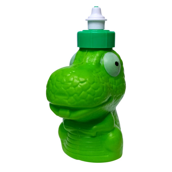 Imagen de Botella deportiva infantil 390ml, diseño dinosaurio, 2 colores