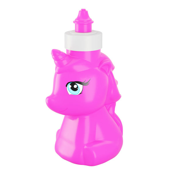 Imagen de Botella deportiva infantil 300ml, diseño unicornio, 2 colores