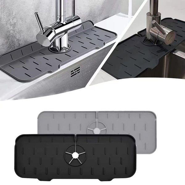 Imagen de Escurridor organizador de silicona para pileta, 2 colores
