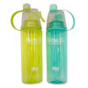 Imagen de Botella deportiva de plástico, 600ml, con pulverizador varios colores