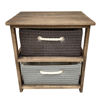 Imagen de Mueble organizador de madera con 2 cajones canastos, en caja