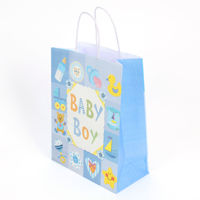 Imagen de Bolsa de regalo mediana celeste PACK x12