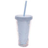 Imagen de Vaso con sorbito, de acrílico 380ml, en caja varios colores