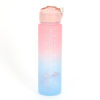 Imagen de Botella deportiva graduada motivacional, 750ml con sorbito flexible, varios colores