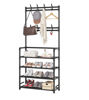Imagen de Mueble perchero con zapatero de metal, en caja