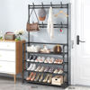 Imagen de Mueble perchero con zapatero de metal, en caja