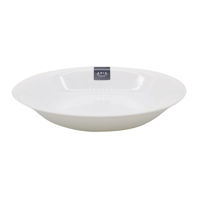 Imagen de Plato vidrio opal hondo, línea ARIA, CAJA x24