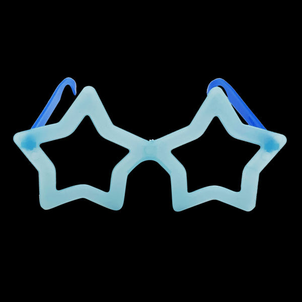 Imagen de Lentes de cotillón x12, estrella fluorecente colores surtidos