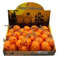 Imagen de Adorno calabaza con luz para colgar, CAJAx12