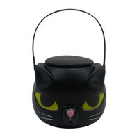 Imagen de Balde gato negro de plástico, en bolsa