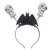 Imagen de Tiara de plástico, calaveras con luz, en bolsa