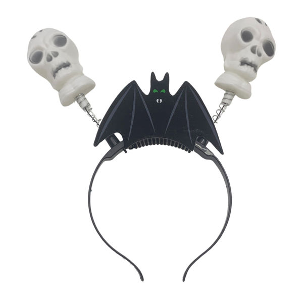 Imagen de Tiara de plástico, calaveras con luz, en bolsa