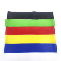 Imagen de Banda elástica látex para ejercicios de resistencia x5, en caja varios colores