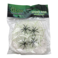 Imagen de Telaraña con arañas fluorescente, en bolsa