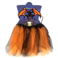 Imagen de Disfraz pollera con tiara y alas vampiro
