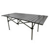 Imagen de Mesa rectangular enrollable de aluminio pintado plegable, portátil, en bolsa varios colores