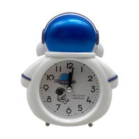 Imagen de Despertador de plástico infantil, con campanas, en caja, 1AA varios colores