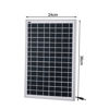 Imagen de Panel solar 15v 10W, 5m de cable, en caja, WINNING STAR
