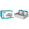 Imagen de Freidora de aceite industrial doble, 12L en caja, 2500W WINNING STAR