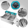 Imagen de Freidora de aceite industrial doble, 12L en caja, 2500W WINNING STAR