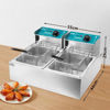 Imagen de Freidora de aceite industrial doble, 12L en caja, 2500W WINNING STAR