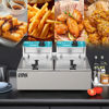 Imagen de Freidora de aceite industrial doble, 12L en caja, 2500W WINNING STAR