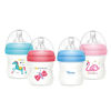 Imagen de Mamadera de plástico 120ml tetina natural boca ancha, en caja, varios colores MOMEASY