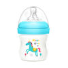 Imagen de Mamadera de plástico 120ml tetina natural boca ancha, en caja, varios colores MOMEASY